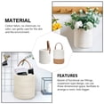 thumbnail image 3 of FENGGUIQU Retro Style Wall Mounted Flowerpot Set, 2 Pieces, Assorted Colors, Cotton Fabric Planter, 3 of 8