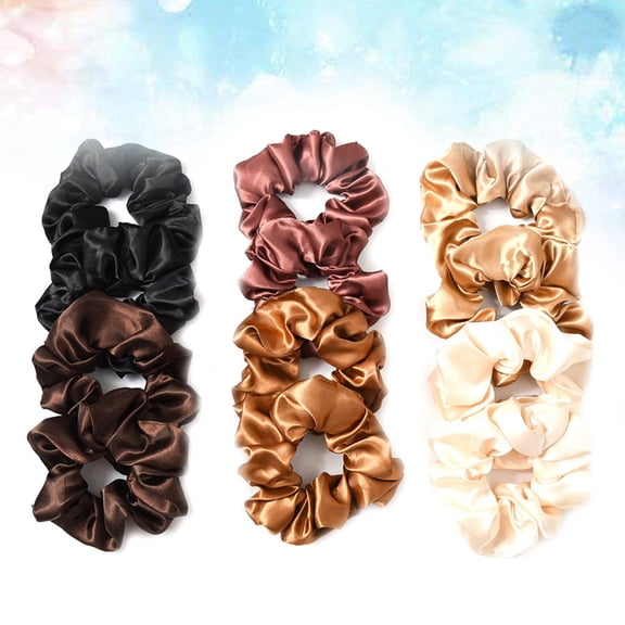 ETEREAUTY 12pcs Elastic Hair Tie Cloth Hair Wrap Rope for Girls Holds Hair Stylishly