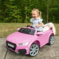 thumbnail image 3 of Hikiddo Electric Ride on Car for Kids, Licensed Audi 12V 7Ah Kids Ride-on Toy for Toddlers 2-5 Girl with Remote, Bluetooth - Pink, 3 of 9