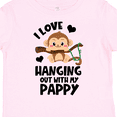 thumbnail image 4 of Inktastic Monkey I Love Hanging out with My Pappy Boys or Girls Toddler T-Shirt, 4 of 5