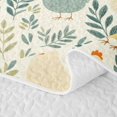 thumbnail image 5 of Erosebridal Chicken Twin Quilt Set for Boys Girls, Muted Leaves Twin Coverlet Set, 2pcs 1 Bedspread and 1 Pillowcase, 5 of 7