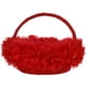 thumbnail image 1 of Toystoory Cesta de flores para niñas, pluma de encaje, ceremonia de boda occidental romántica, Festival, pétalos de novia, regalos decorativos Kits de decoración para fiestas Rojo, 1 of 6