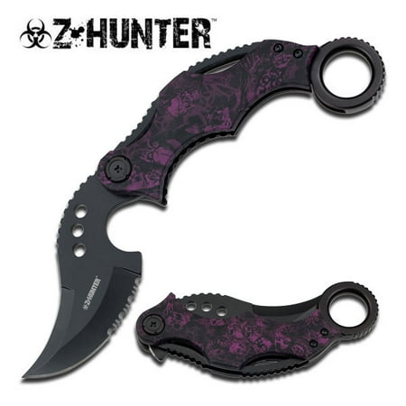 Zombie Tactical Skinner Assisted Opening Serrated Knife (Best Tactical Assisted Opening Knife)