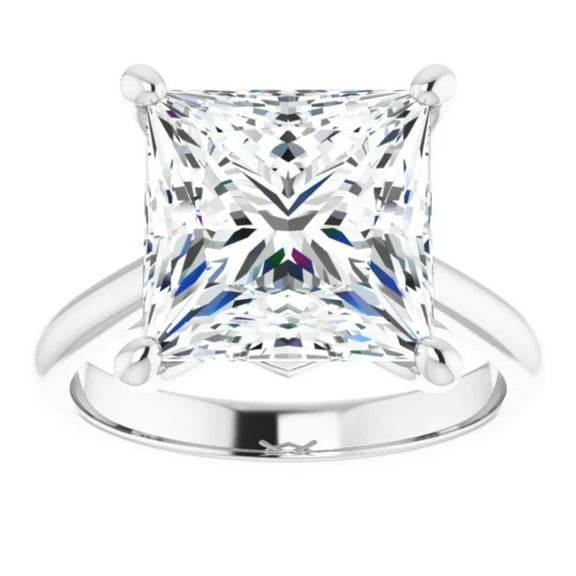 2 Carat Princess Cut Lab Grown Diamond Engagement Ring 14k Gold