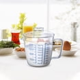 thumbnail image 4 of Glass Measuring Cup with Lid, Easy Grip Handle and V-Shaped Spout, Three Measurement Scale(OZ, Cup, ML), Coffee Milk Frothing Pitcher Latte Maker in Kitchen Restaurant, 4 of 6