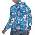 thumbnail image 6 of Wukai Watercolor Ships Print Men Hoodies Fleece Sweatshirts Long Sleeve Sweaters Pullover Fall Outfits Winter Clothes-4X-Large, 6 of 7