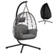 thumbnail image 1 of Yeshouse silla colgante de ratán con forma de huevo, plegable para jardín o patio, incluye cojín y funda antipolvo, capacidad de 130 kg, ideal para interior, exterior, balcón o terraza, 1 of 7