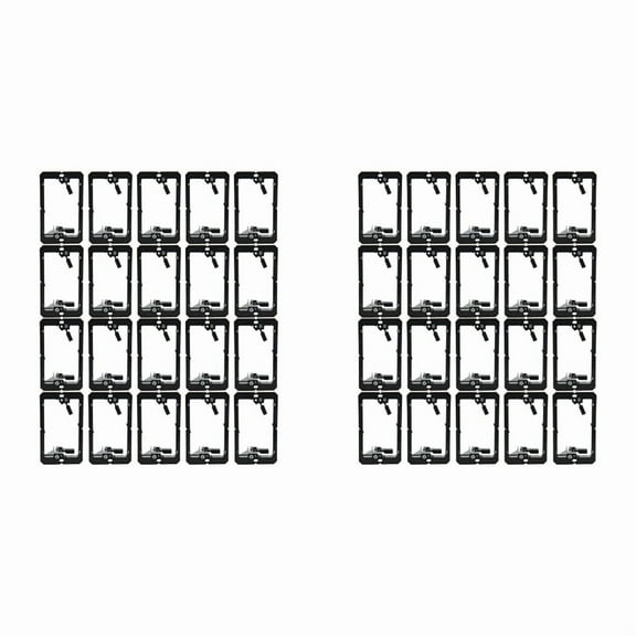 Single-Gang (1-Gang) Low Voltage Wall Plate Mounting Brackets,40PCS
