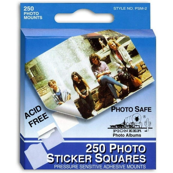 Photo Sticker Squares .5" 250/Pkg-White