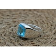 thumbnail image 2 of 925 Sterling Silver Aquamarine Ring, Men's Jewelry, Gift for Him Ring, 2 of 5