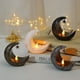 thumbnail image 2 of BR Candelabro farol árabe Starmoon - blanco, lámpara de viento de vela electrónica, 2 of 4