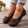 thumbnail image 4 of SuTry Women's Round Toe Flats Bow Detail Slip On Soft Comfortable Casual Walking Shoes(40), 4 of 9