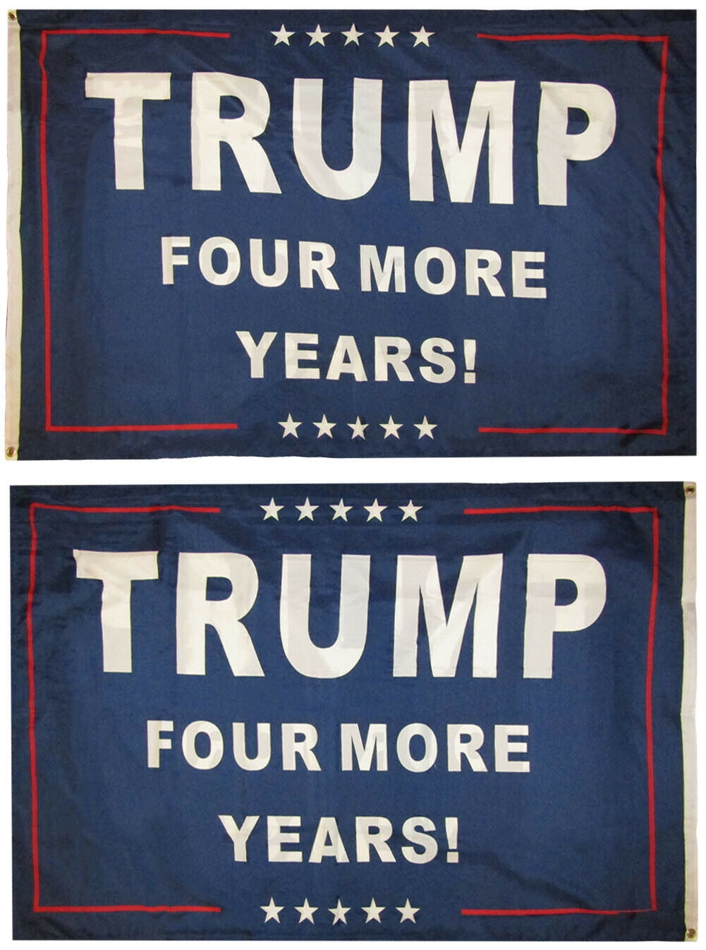 Blue Premium 100D Woven Poly Nylon Flag 3'x5' Banner 3x5 Trump Four More Years 