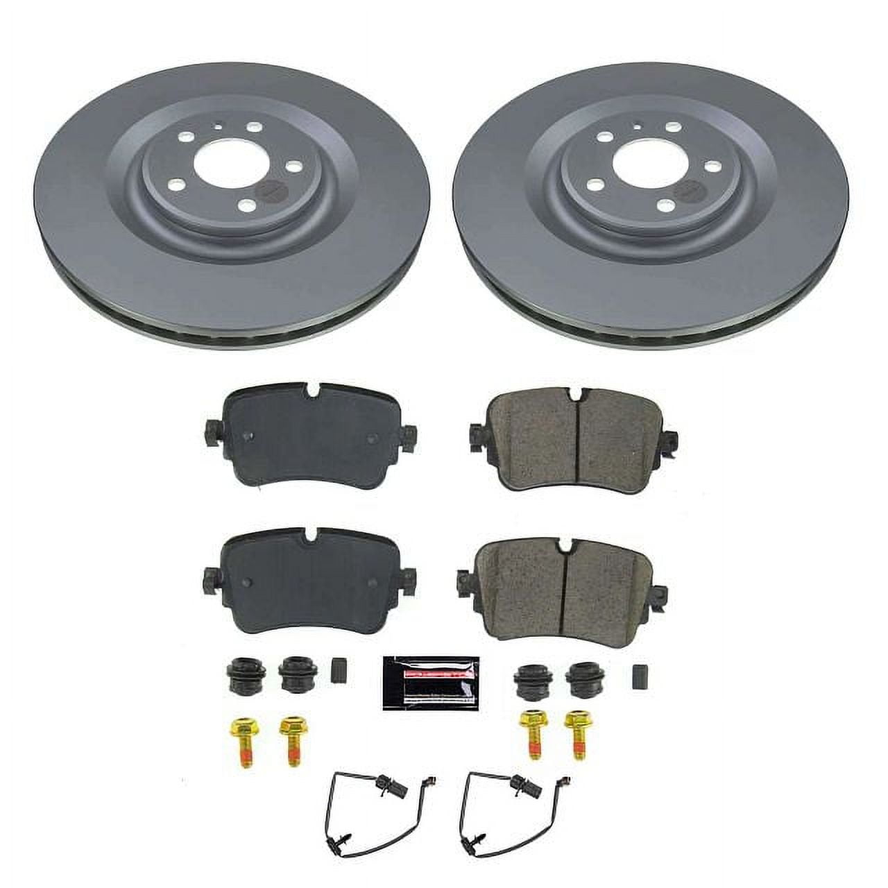 PowerStop Rear Geomet Coated Brake Rotor and Pad Kit Fits: AUDI Select Models CRK8221