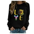 thumbnail image 1 of Moda mujer casual manga larga o-cuello impreso damas sudaderas tops Pompotops gfhjh1125, 1 of 6