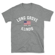 Long Grove Illinois Patriot Men's Cotton T-Shirt