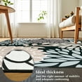 thumbnail image 3 of Wellber Floral Area Rug Soft Rugs Non-Slip Washable Carpet for Living Room Bedroom Home Decor,4'x6',Grey, 3 of 7