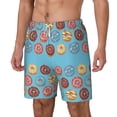 thumbnail image 2 of Uemuo Cute Donut Pattern Mens Swim Trunks Quick Dry Board Shorts with Mesh Lining, Stretch Beach Shorts Quick Dry No-Chafing Board Shorts-3X-Large, 2 of 9