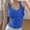 Blue, variant on Coffee Racer Back Tank Top for Women Threadcloth High Strechy Sleeveless Slim Fit Tops Camisole Workout Tops M