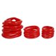 thumbnail image 1 of Anti-Fall Dumbbell Sleeve 16Pcs Non-Slip Dumbbell Protectors Perfect For Home Workout And Gym Sessions Red Color Silicone Material, 1 of 4