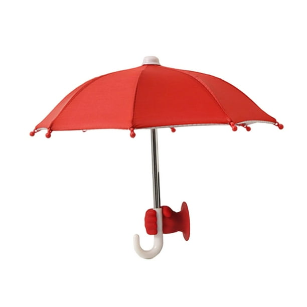 para teléfono, visera solar, soporte con ventosa portátil para exteriores, cubierta de sombra para fotografía, camping, smartphone, bicicleta rojo