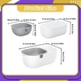 thumbnail image 2 of Double Layer Pistachio Bowl with Shell Storage and Holder, Pistachio Dish Hides Shells, Durable Snack Bowl, Double Layer Colander & Bowl for Fruits & Vegetables, 8.46x4.84X3.15inch, 2 of 7