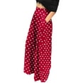 thumbnail image 7 of Palazzo Pants for Women Loose Baggy Wide Leg Pants High Waist Pleated Flowy Straight Trousers Casual Loungewear Pants, 7 of 7