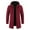 Red, variant on Men's Plus Size Wool Blend Jacket Winter Warm Knit Thicked Overcoats Casual Slim Fit Medium Long Plush Fleece Hooded Coats(Red,4XL)
