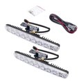 thumbnail image 2 of YIJINSHENG Coche Ajuste universal 9 LED Luces de circulación diurna LED de alta potencia Kit DRL Punto brillante extremo Lámpara antiniebla Xenón Blanco Accesorios para automóviles, 2 of 5