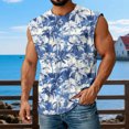 thumbnail image 6 of Yopmin Beach Tank Tops for Men Palm Tree Beach Sleeveless T Shirts Summer Tank Tops for Streetwear Vacation, 6 of 7