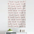 thumbnail image 1 of Love Tapestry, Hand Drawn Style Doodle Hearts Valentines Day Romance Hipster Modern Pattern, Fabric Wall Hanging Decor for Bedroom Living Room Dorm, 5 Sizes, Ruby Black White, by Ambesonne, 1 of 1