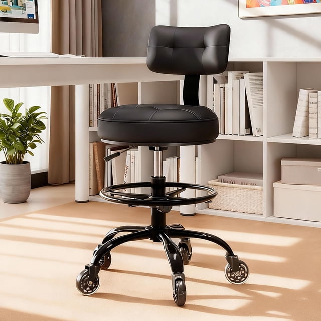 Silla de dibujo de oficina FREEKYROCK con reposapiés, altura alta