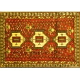 thumbnail image 1 of Ahgly Company Machine Washable Indoor Rectangle Persian Yellow Traditional Area Rugs, 5' x 7', 1 of 4