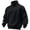 BB28_Black, variant on Mens Quarter Zip Pullover Sweatshirt Casual Sweater Drop Shoulder Relaxed Fit Long Sleeve Fall Winter Fashion Sweatshirts Dark Gray 2XL