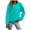 Mint Green, variant on larppty Women's Long Sleeve Tops Casual Solid Cute Crewneck Basis Sweatshirts Pullover Fall Shirts (Mint Green, XXL)