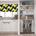 thumbnail image 5 of LALILO Kitchen Curtain Valance Cross Bold Black Yellow White Rod Pocket Window Curtain 52"x 18" Set of 2, 5 of 5