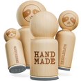 thumbnail image 1 of Hand Made Stacked Text Rubber Stamp for Stamping Crafting Planners - 1/2 Inch Mini, 1 of 4