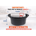 thumbnail image 2 of Mini Slow Cooker 0.65qt(20oz) warmer, fondue pot set,chocolate melting pot (blue), 2 of 5