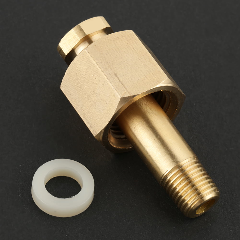 Regulator Nipple Brass Anti-Corrosion CGA-320 Durable Gold Heat Resisting Replacing Old Part Repairing for Fasten Valve Maintenance CO2 Regulator Nut 