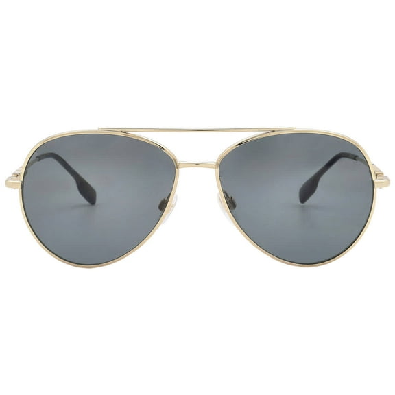 BURBERRY BE3147 110981 Light Gold Dark Grey Polarized 58 mm Women's Sunglasses
