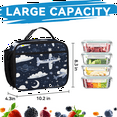 thumbnail image 6 of Herdesigns Aircraft Flying Airplane Large Backpack Set with Lunch Box Lightweight Water Resistant Travel Laptop Backpacks Casual Daypacks for Women Men, 6 of 8