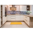 thumbnail image 5 of Ahgly Company Indoor Round Contemporary Deep Yellow Abstract Area Rugs, 5' Round, 5 of 6