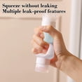 thumbnail image 4 of Double Headed Travel Bottle with Dual Compartments, Leak-Proof Plastic Cosmetic Dispenser, Portable 15cm Refillable Shower Gel and Shampoo Container, Multicolor, 4 of 6