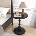 thumbnail image 4 of Pinmoco Round Side Table, Metal End Table, Anti-Rust and Waterproof Small Coffee Table for Living Room Bedroom Balcony, Black, 4 of 8