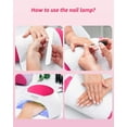 thumbnail image 4 of UV LED Nail Dryer Lamp, 48W Portable Professional Automatic Nail Dryer with 33 LED Lights, 4 Timers 10s/30s/60s/90s, Perfect Salon Nail Dryer Lamp for All Gels, 4 of 4