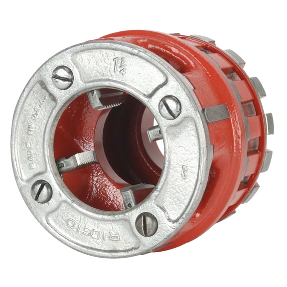 Restored RIDGID 37405 Old Style Die Head 1-1/4" & Steel Dragon Tools Dies (Refurbished)