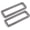 Gunmetal, variant on 2 Inch Rectangle Rings Buckle Metal Rectangular Buckle Loop for Bag Belt Strap Quality Finish 4 pcs SCLP (2 Inches Loop, Gunmetal)