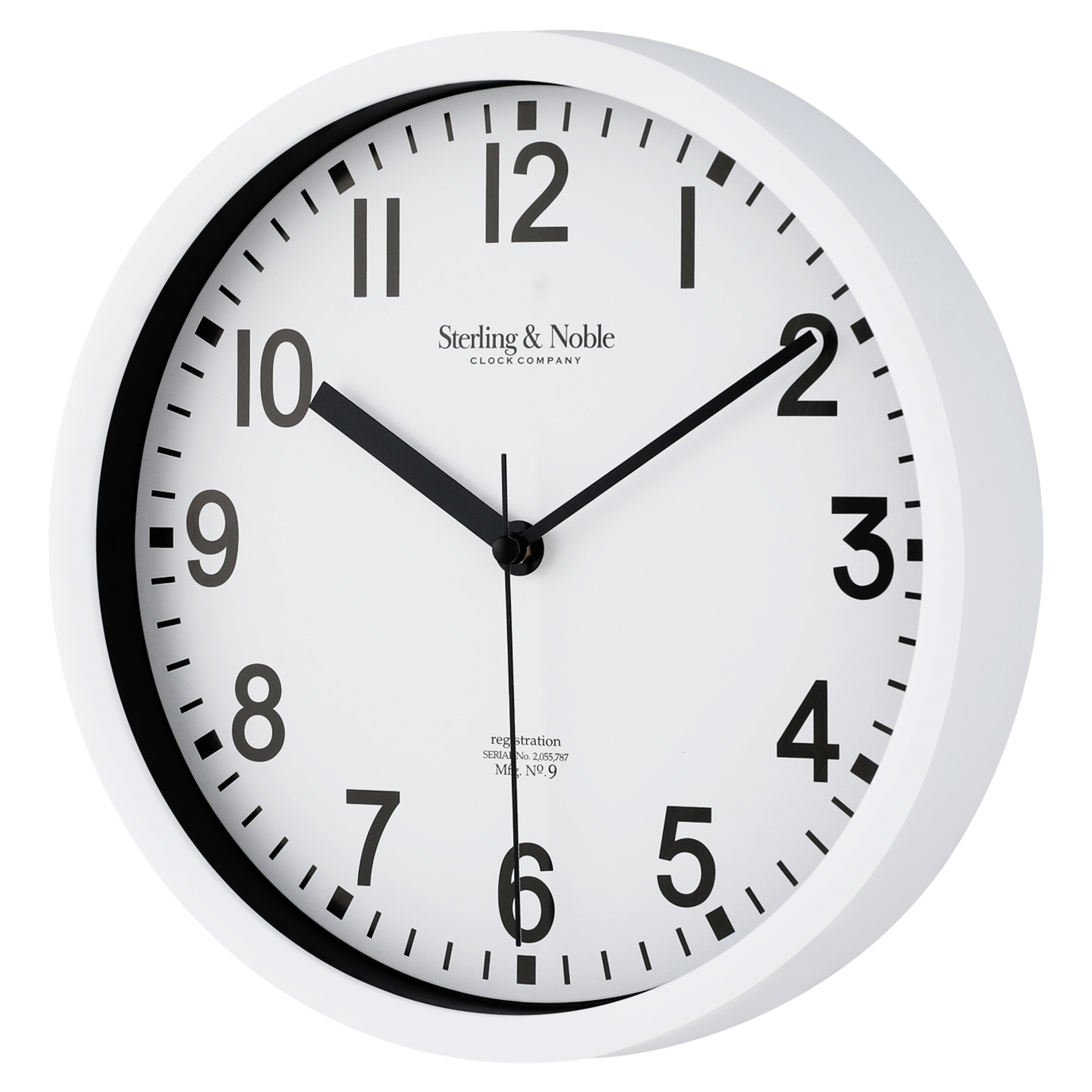 Mainstays Basic Indoor 8.78" White Analog Wall Clock, 4-Pack photo 3