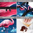 thumbnail image 4 of Flamingo Insulated Double Layered Lunch Bag with Two Compartments, Large Capacity 7.1x11.4x16.1 Inches, Handheld Meal Bag for Men and Women, 4 of 6