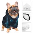 thumbnail image 4 of Uemuo Ice blue light spot jellyfish for Winter Dog Hoodie Sweatshirts with Pockets Warm Dog Clothes for Small Dogs Chihuahua-Large, 4 of 8